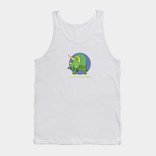 Triceratops - Happy Herbivore Tank Top